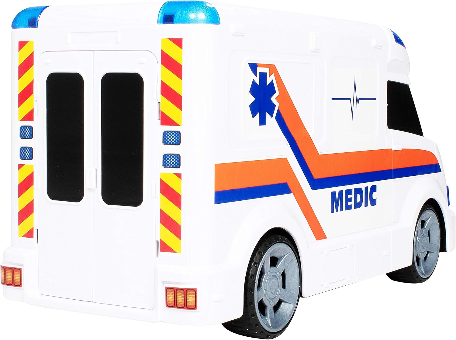 Teamsterz Mighty Machines Large Ambulance, Blue - Image 4