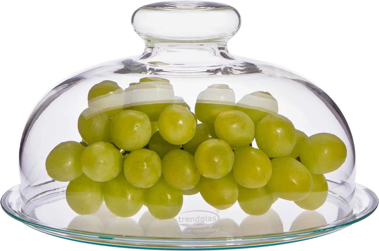 Trendglas Jena Obstglocke / Käseglocke mit Glasunterteller, 17 cm