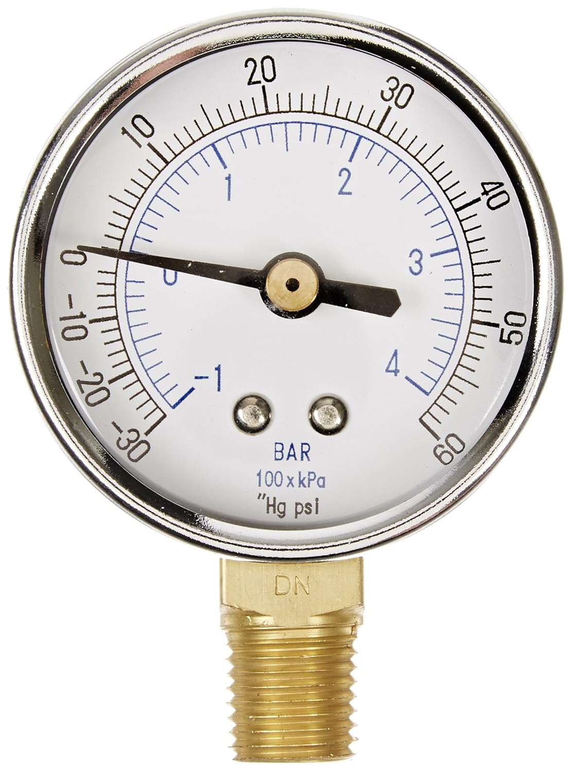 Pressure Gauges Industrial & Scientific Brass Internals 1/4 Male NPT Connection Size Bottom Pressure Gauges Industrial & Scientific Brass Internals 1/4 Male NPT Connection Size Bottom