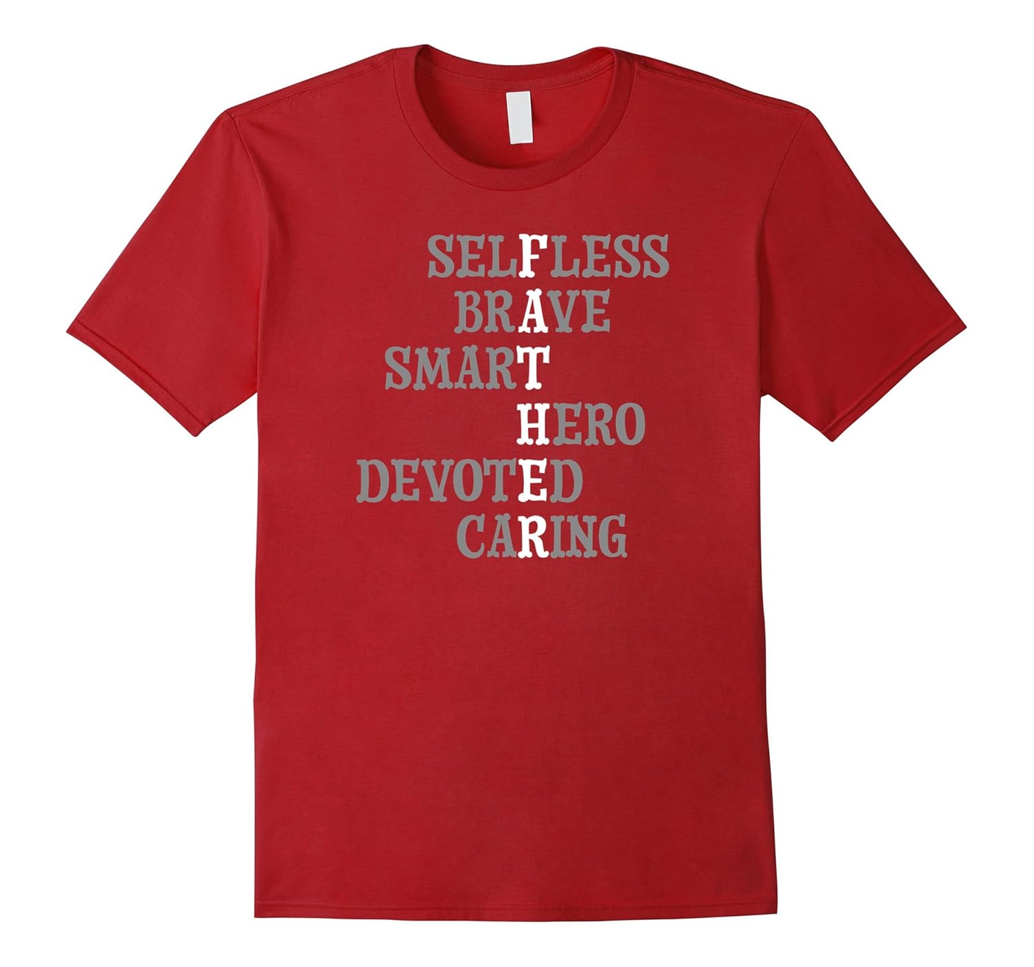 Mens FATHER SELFLESS BRAVE SMART HERO DEVOTED Caring Dad T-Shirt-anz