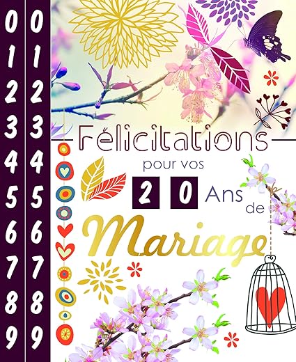 Afie Carte Felicitations Pour Vos Ans Anniversaire De Mariage Tirettes De 1 A 99 Ans Fleurs Amazon Fr Fournitures De Bureau