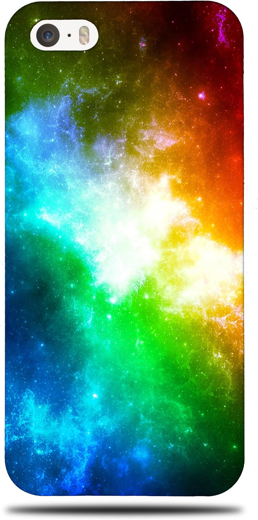 Foxercases Design Fun Rainbow Space Galaxy Nebula Hard Back Case Cover for Apple iPhone 5/5S/5SE