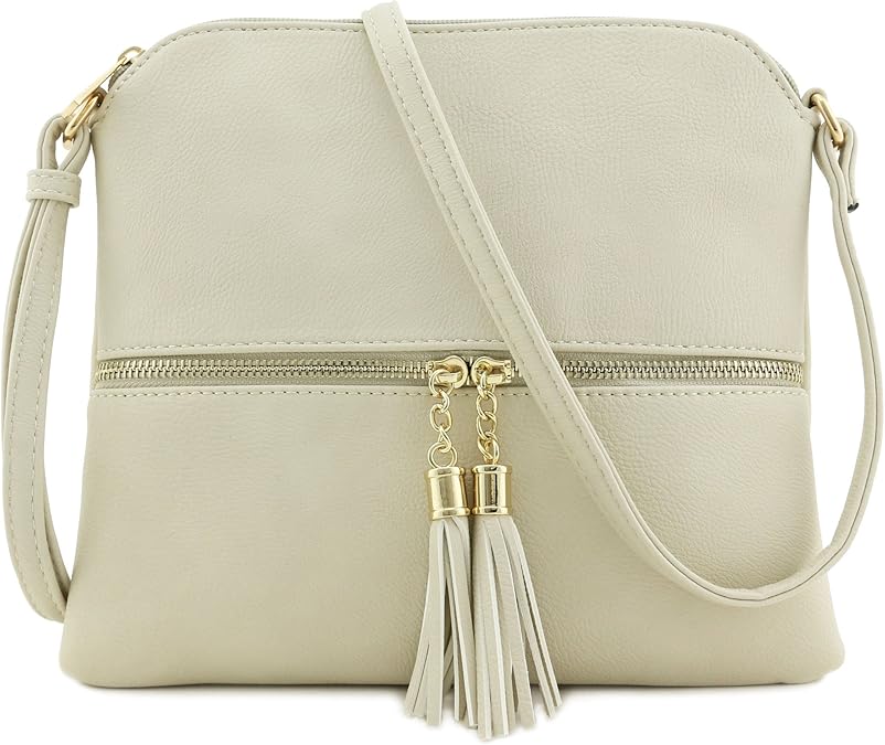 beige handbag