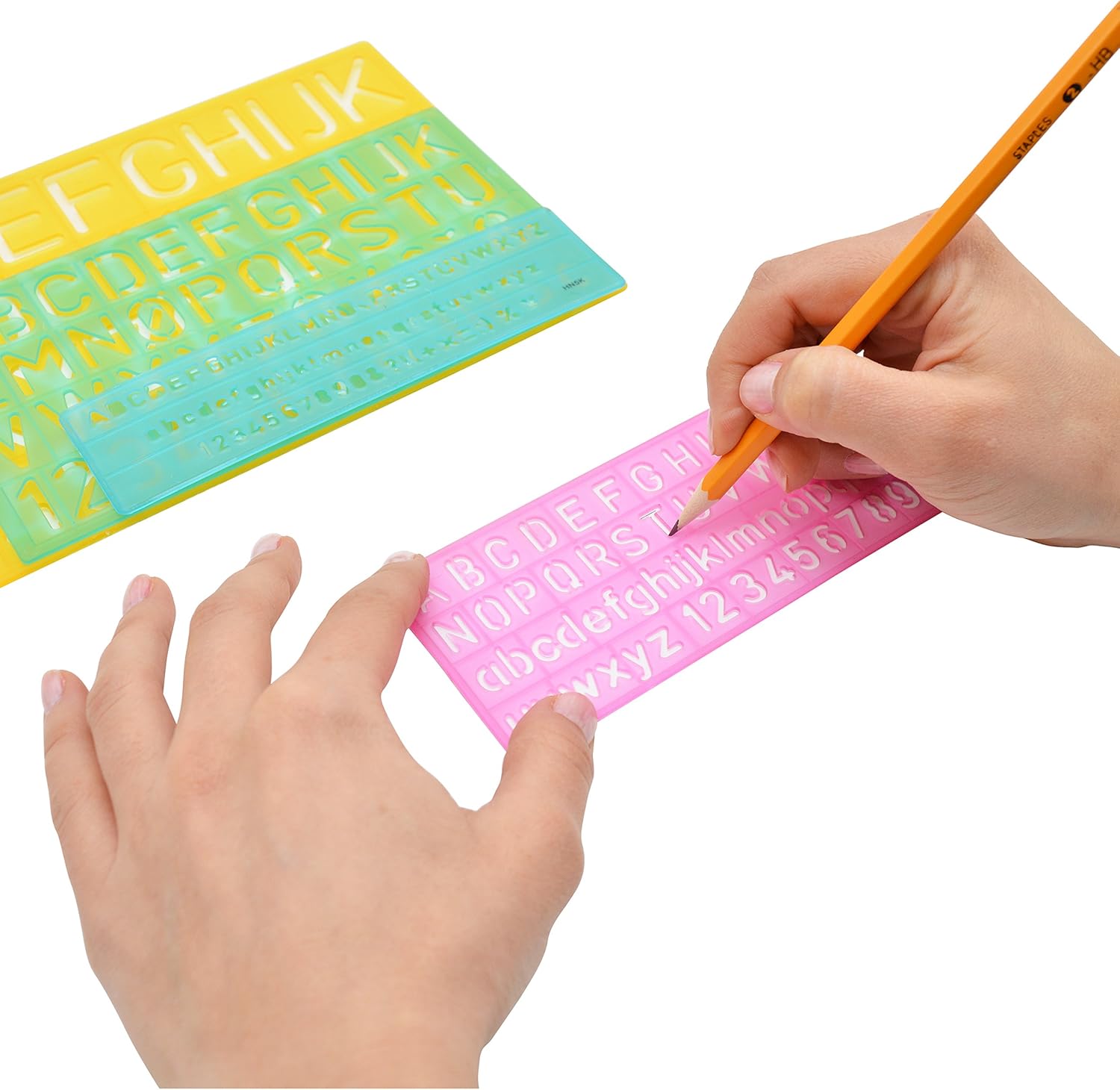 Westcott Letter Stenciling Guides (4 sizes) : Letter Stencils : Office Products