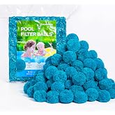 AQUASTRONG 3.1 lbs Pool Filter Balls for Sand Filter, Replace 100 lbs Sand | Reusable Sand Filter Ball, Lightweight Pool Filter Sand Alternative, Efficient Blue Filter Balls for Swimming Pool