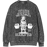 Guiding Cross Fall Oversized Crewneck Sweatshirt for Women Men Jesus The Ultimate