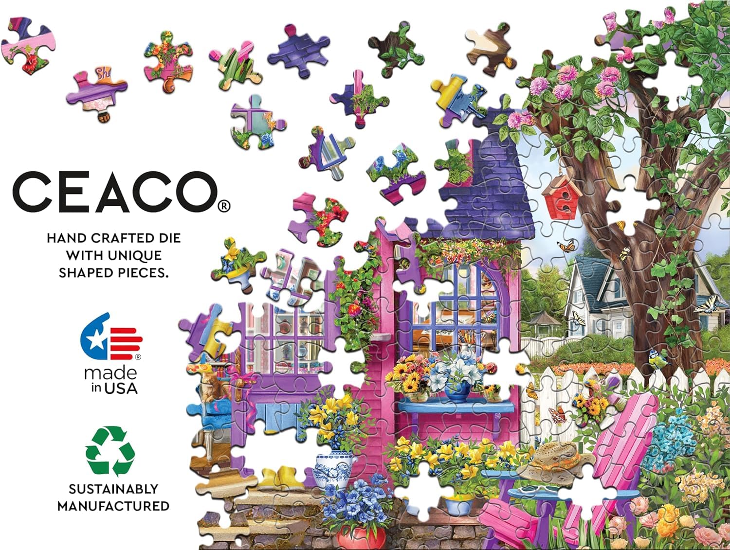 Ceaco - Chris Bigelow - She Shed - 500 Larger Sized Piece Jigsaw Puzzle