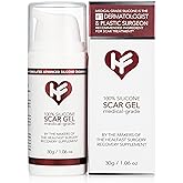 Physician Formulated Silicone Scar Gel Semi-Solid Sheeting - Advanced Crosspolymer Medical Grade Liquid Sheeting for Face, Body, Surgery, C Section, Burn, Keloidal & Hypertrophic Scars