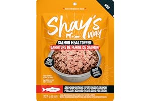 Shay’s Way Meal Toppers – 8 Oz Steelhead Salmon Meal Topper – Single Ingredient, Single Species – for Dogs & Cats – Rich in O