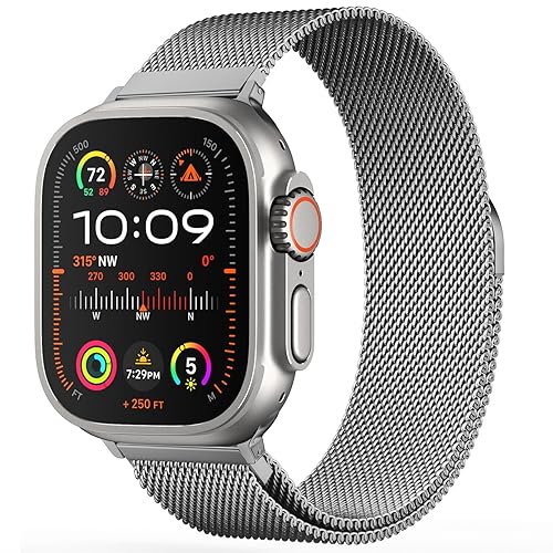 Original Stainless Steel Milanese Loop Compatible with Apple Watch