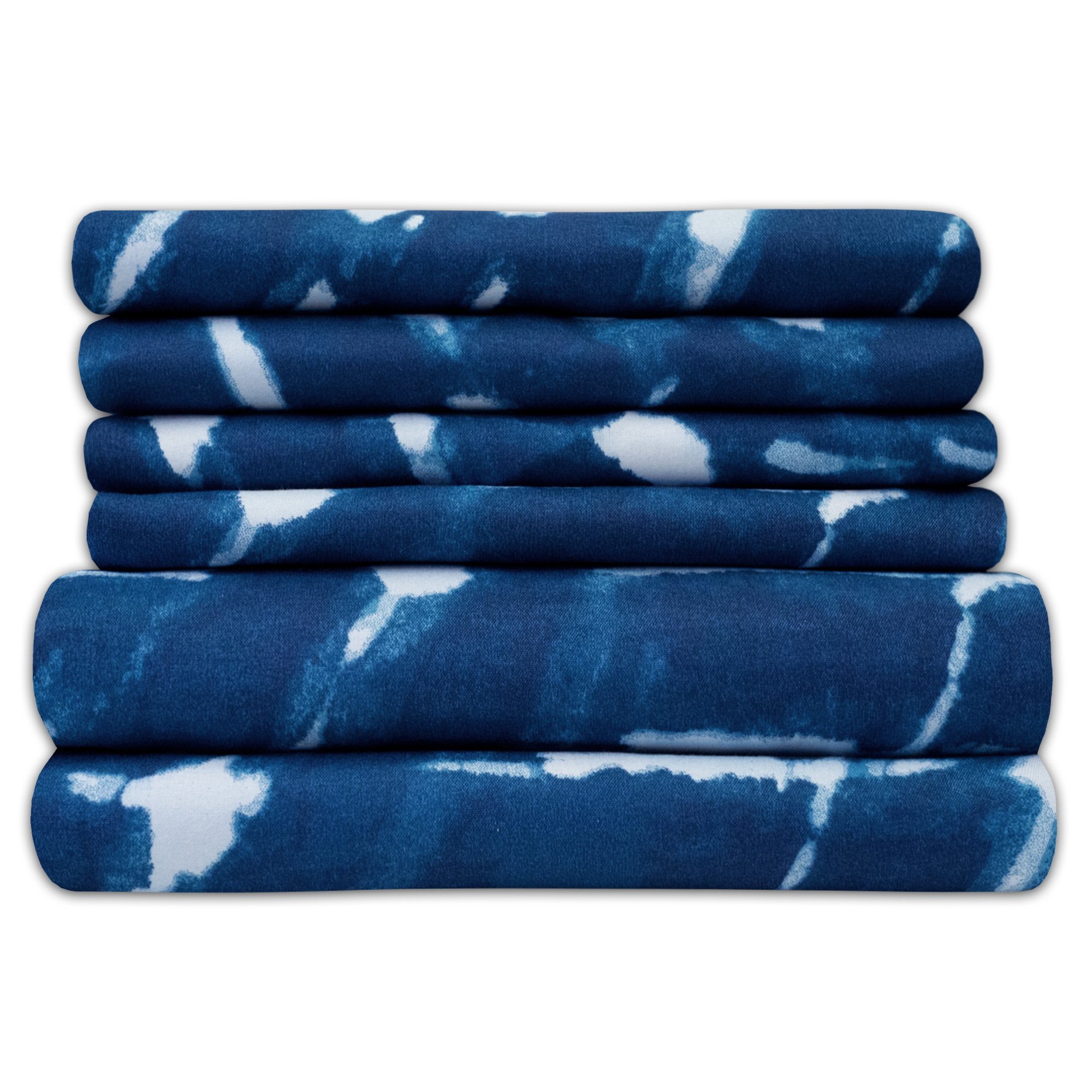 King Size Bed Sheets - 6 Piece 1500 Supreme Collection Fine Brushed Microfiber Deep Pocket King Sheet Set Bedding - 2 Extra Pillow Cases, Great Value, King, Monroe — image 1