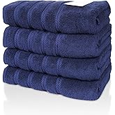 Amreki, Premium, Set of 4, Extra Large, 100% Cotton, Bath Towels, 30 x 60 inches, Very Soft, Quick-Dry, Lightweight, 600GSM