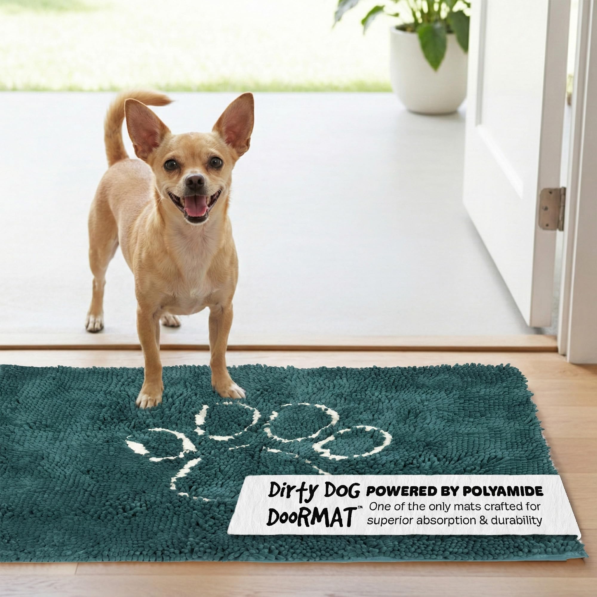 Dog Gone Smart Dirty Dog Doormat, Small, Petrol โ image 1
