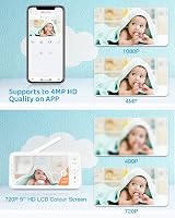 ARENTI 2.5K 5Ghz Wifi Baby Monitor with Two Cameras, 8H Battery view 3
