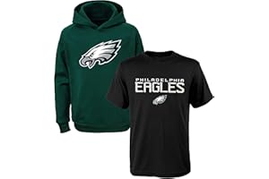 OUTERSTUFF NFL Youth 8-20 Polyester Performance Primary Logo Hoodie & T-Shirt 2 Pack Set