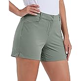 Willit Women's 4.5" Golf Shorts Quick Dry Outdoor Causal Shorts with Pockets Water Resistant