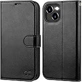 OCASE Compatible with iPhone 15 Wallet Case, PU Leather Flip Folio Case with Card Holders RFID Blocking Kickstand [Shockproof TPU Inner Shell] Phone Cover 6.1 Inch 2023, Black