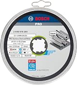 Bosch Pack of 10 Straight Cutting Disc 115 mm 22.23 mm 1 mm view 2