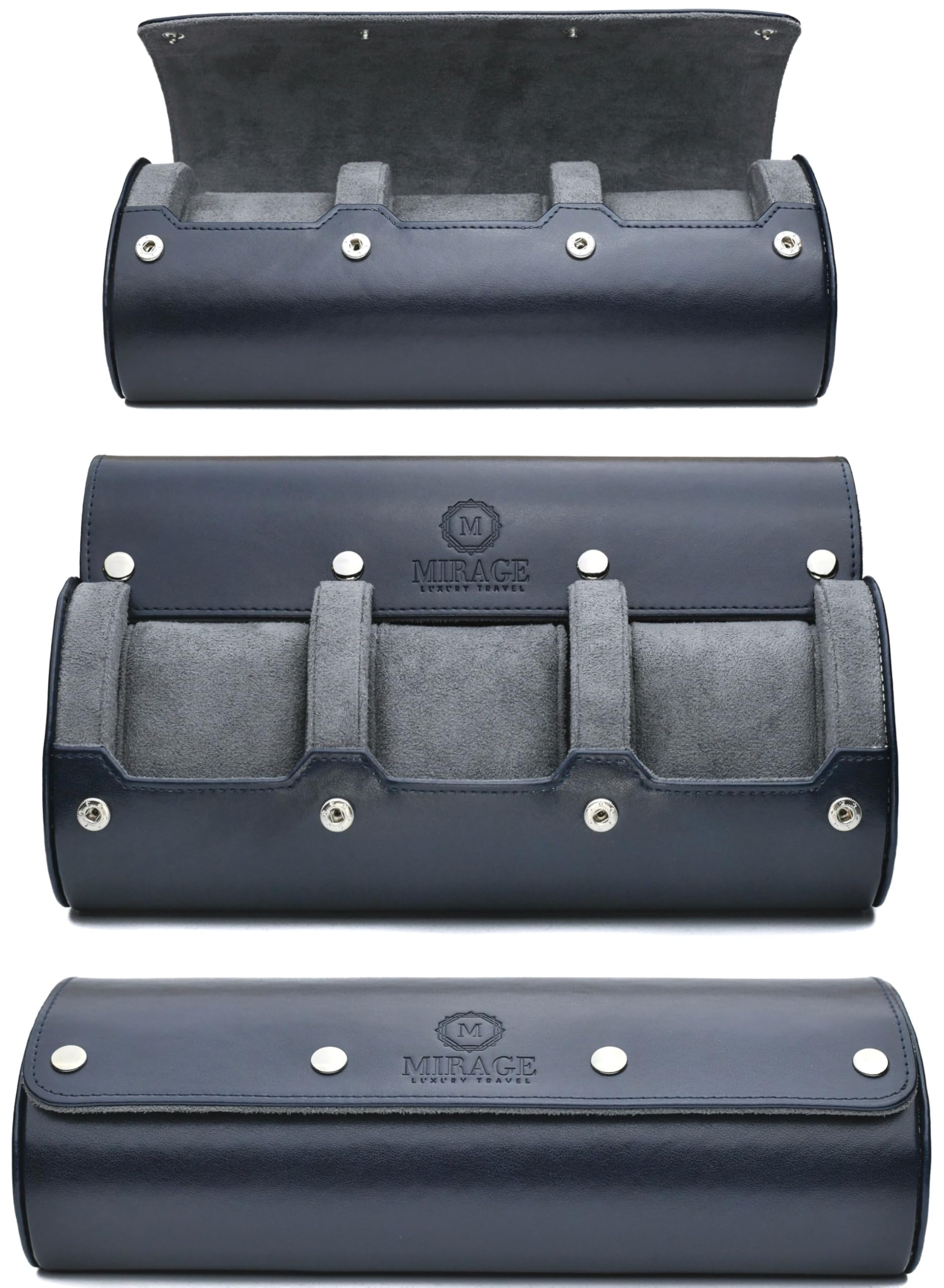 Watch Case for Men - Watch Roll Travel Case - Storage Organizer and Display - Mirage Watch Roll Case…