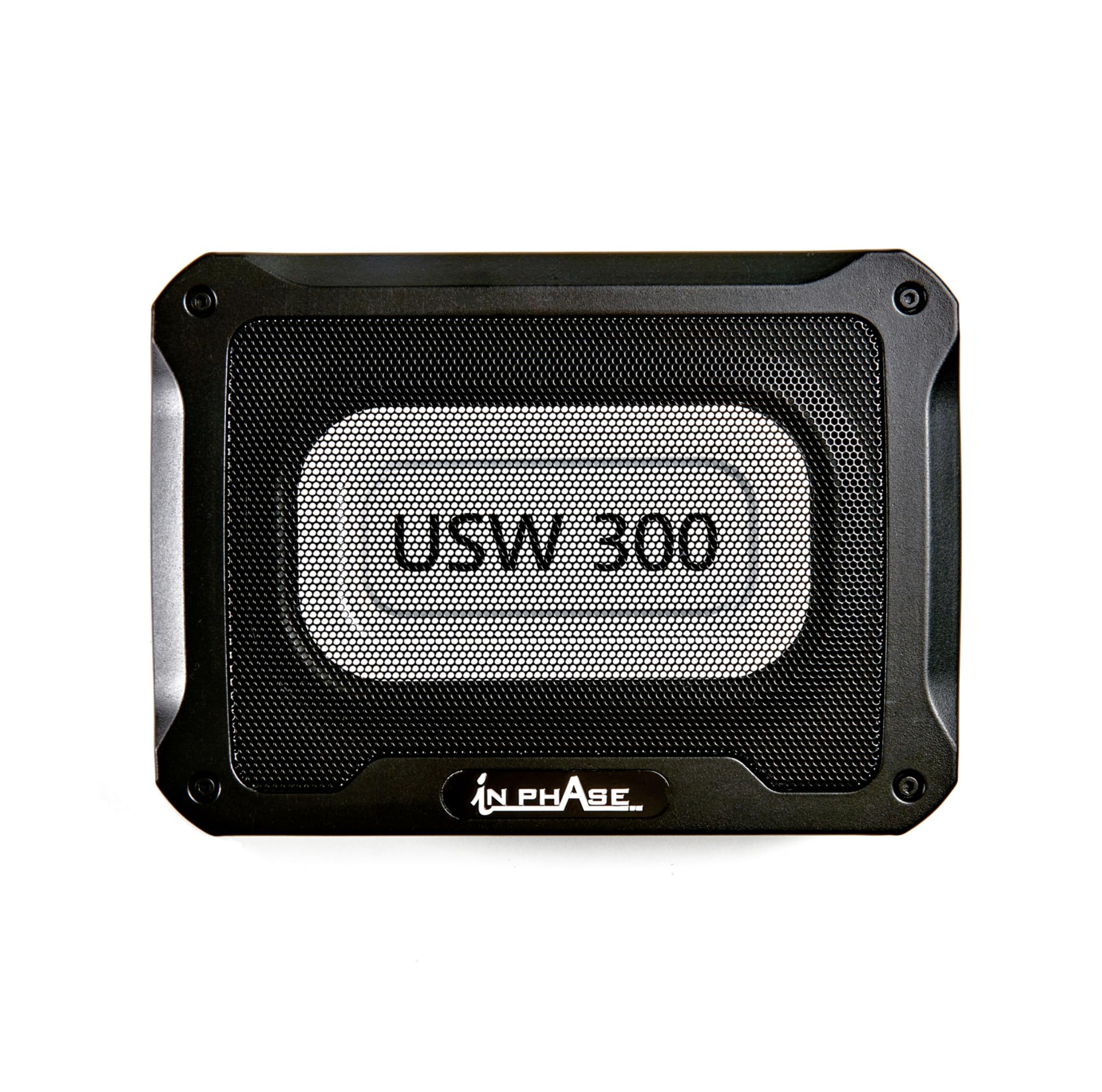 In Phase USW300 300W Underseat Subwoofer - Active Car Subwoofer with Built-in Amplifier