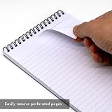 Pukka Pad Reporter’s Pad 3 Pack Blue 160 Pages 80GSM Wirebound 14x20.5cm view 7