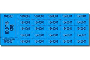LANCASTER BINGO COMPANY Auction Tickets - 500 Sheets (Blue)
