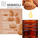 SENSOLI Sweet Almond Oil 100ml 100% Pure Carrier Oil Skin Hair Massage view 3