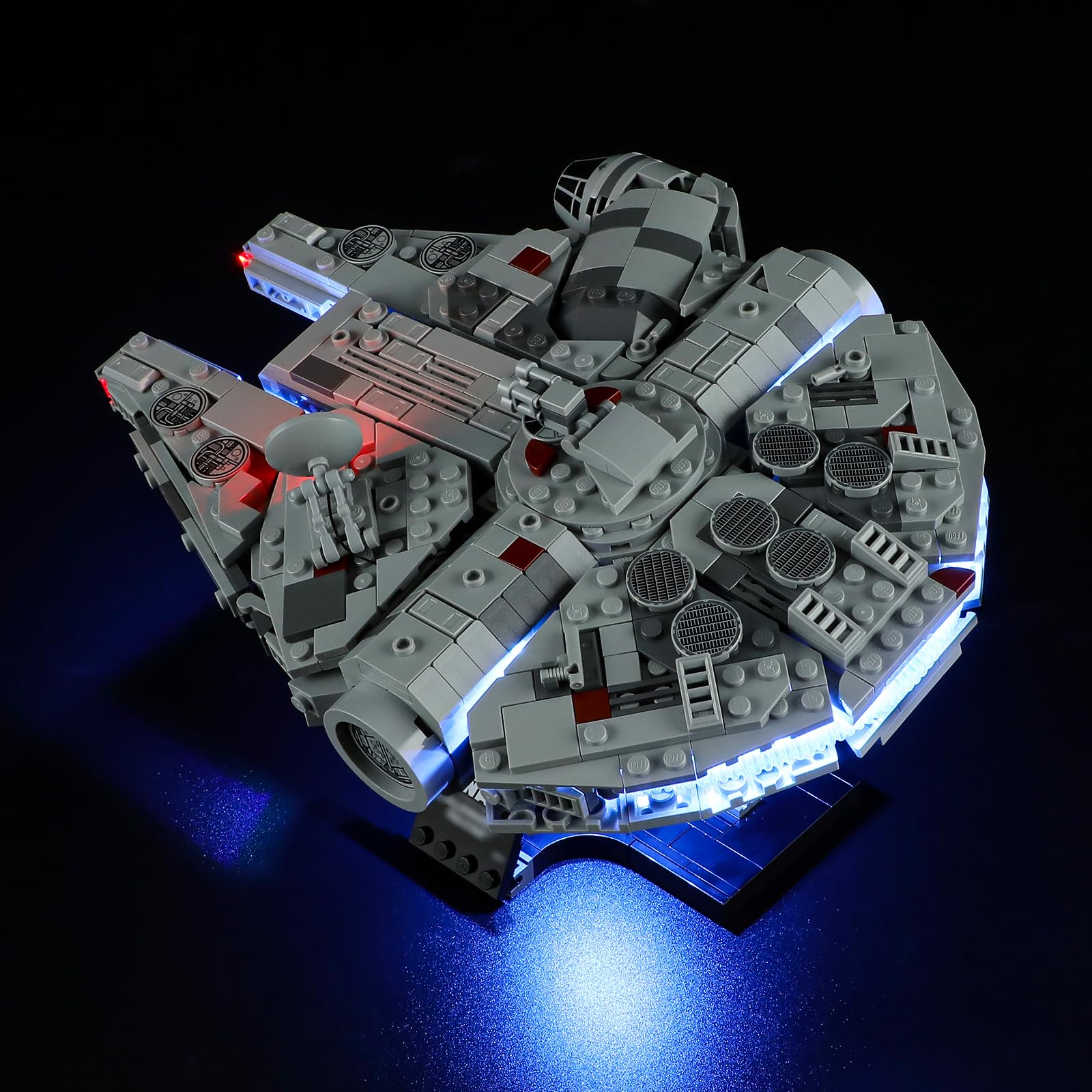 MENZAVA LED Light Set Compatible with LEGO 2024 Millennium Falcon Star Wars 75375 Building Blocks Model - Model Set NOT Included