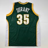 Facsimile Autographed Kevin Durant Seattle Rookie Green Reprint Laser Auto Basketball Jersey Size Men's XL