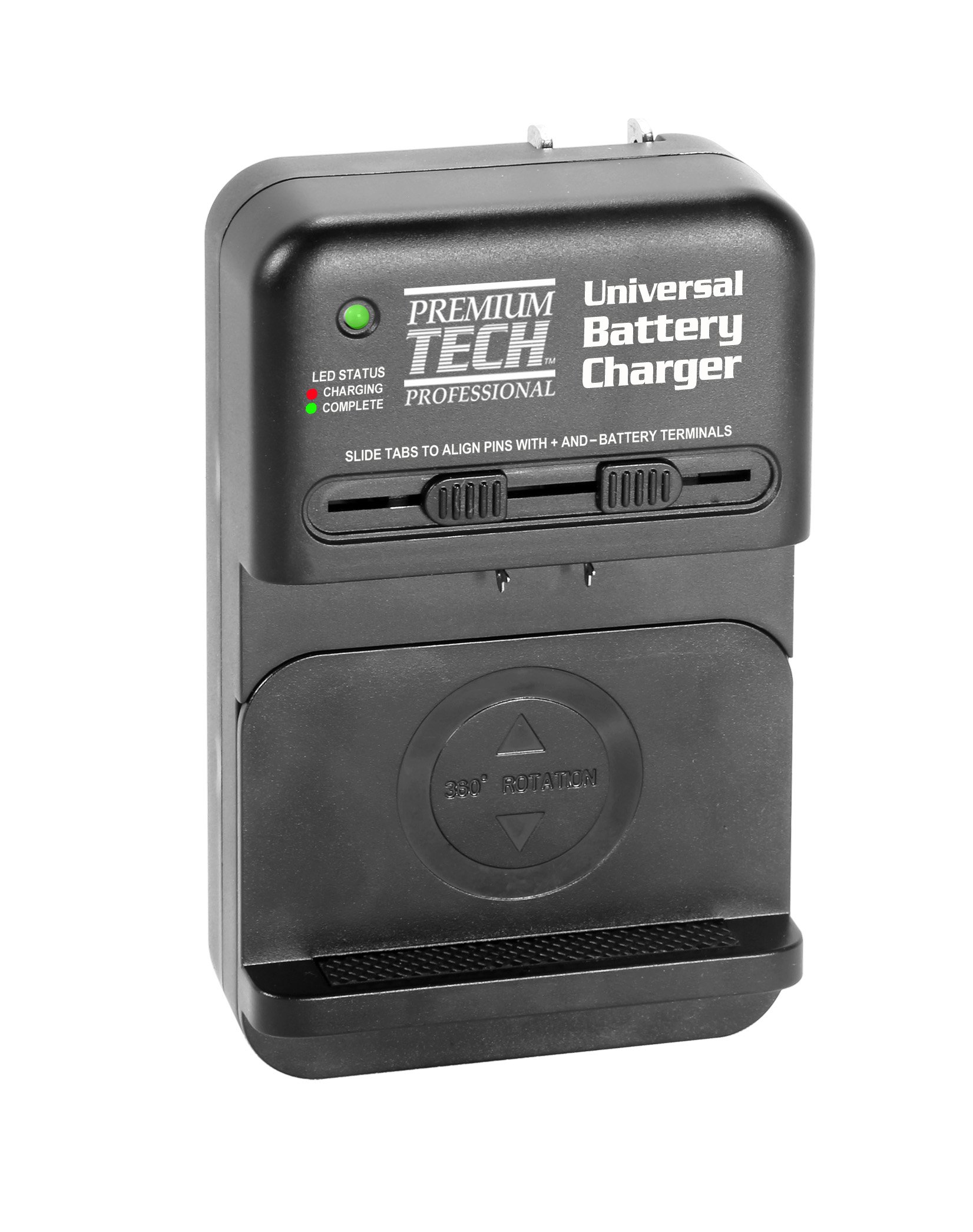 Photo 1 of Vidpro PT-UNV Universal Li-Ion Battery Charger - Adjustable Programmable Travel Friendly Charger with Overcharge Protection and Automatic Polarity Detection Compatible with Most Battery Types