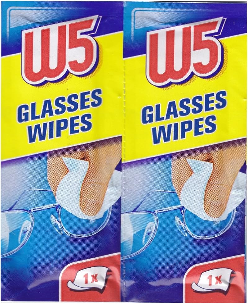W5 Cleaning Wipes Box 54 Cleaning Wipes for Glasses Cameras Phones Screens