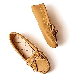 Minnetonka Women's Kilty Softsole, Natural, Size 8.5