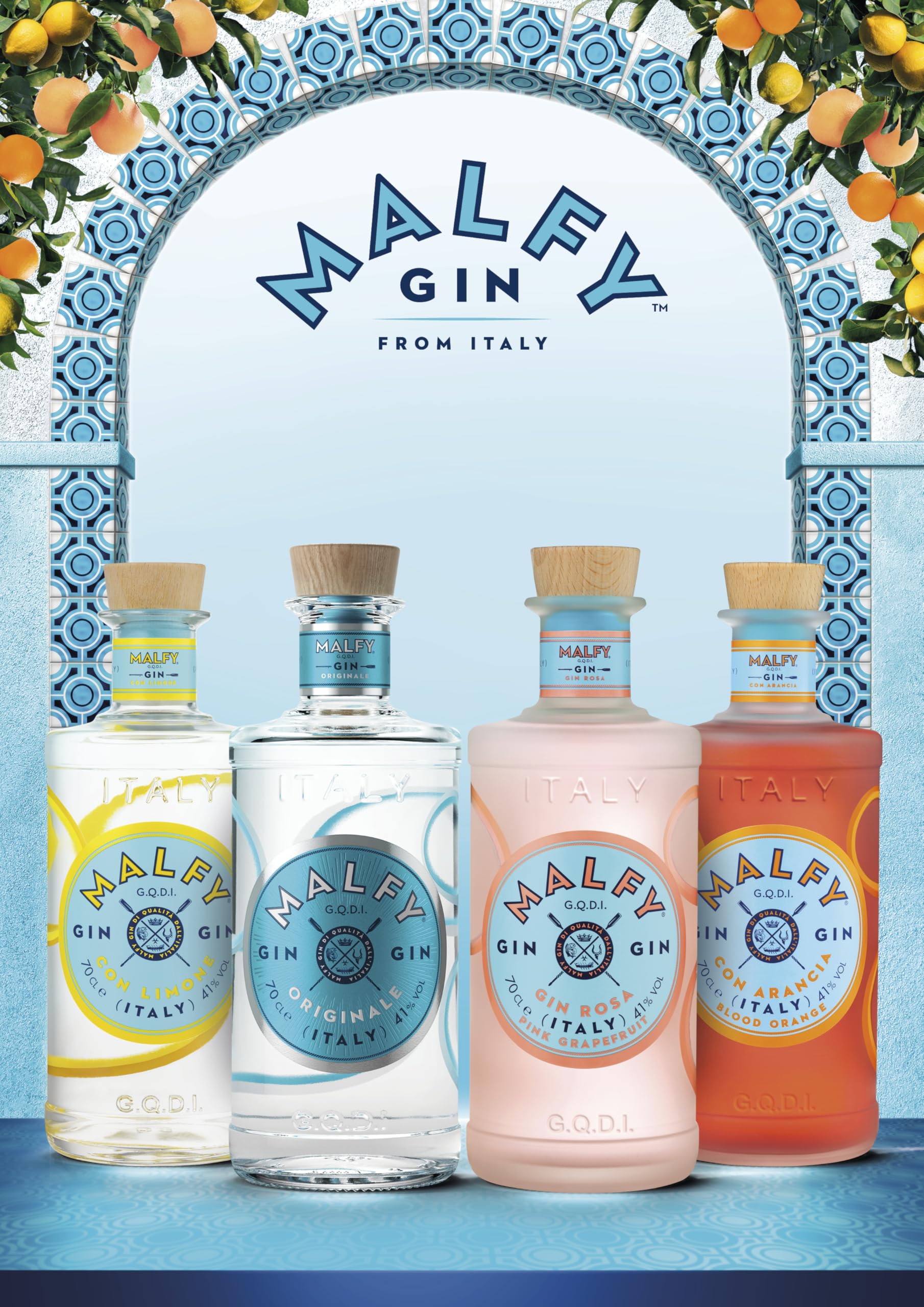 Malfy Gin Originale – Klassischer Super Premium Dry Gin aus Italien – 41% Vol – 1 x 0,7L 4