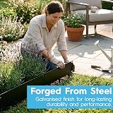 Harbour Housewares 5M Zinc Galvanised Steel Lawn Edging 8cm Face Anthracite view 3