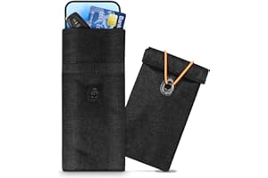 BLINGBIN Faraday Bag, RFID Signal Blocking Bag, GPS Car Key Cell Phone Signal FOB Blocker Wallet Shielding Pouch Privacy Protective Case, Car Security Protection, Anti-Theft Pouch, Anti-Tracking Anti-Spying