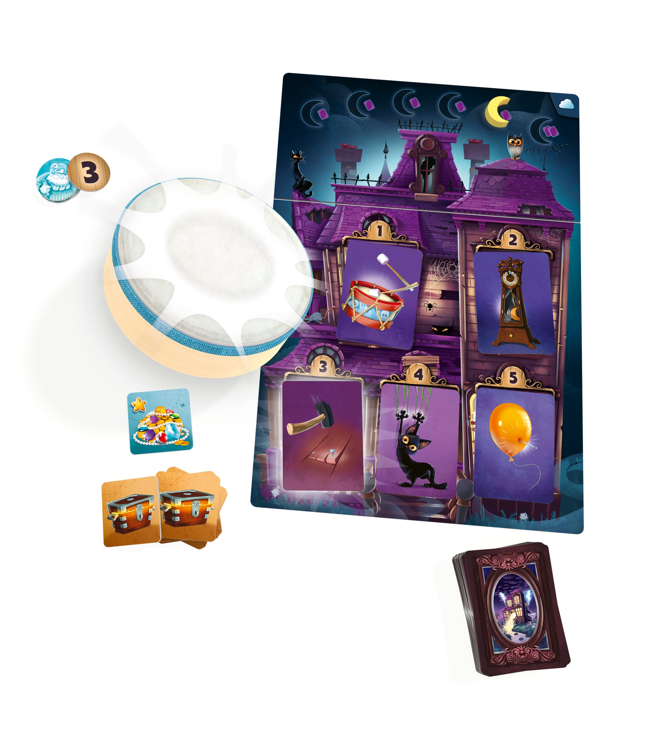 Libellud & Space Cow, Mysterium Kids: Der Schatz von Kapitän Buh, Kinderspiel des Jahres 2023, Ratespiel, 2-6 Spieler, Ab 6+ Jahren, 21 Minuten, Deutsch 2