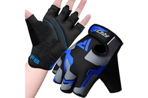 RDX Weight Lifting Gloves Gym Fitness, Anti Slip Padded Palm Grip Protection, Elasticated Breathable, Powerlifting Bodybuildi