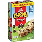Quaker Chewy Granola Bar, Chocolate Chip,0.84 Ounce (Pack of 18)