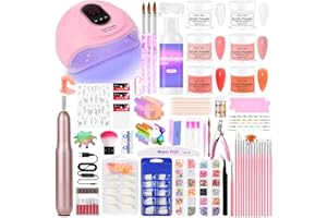 DOUBORQ Acrylic Nail Kit with Drill & U V Light - Complete Starter Set for Beginners With Everything