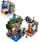 LEGO Minecraft Abandoned Mine 21166 Zombie Cave Steve Spider Slime Gift 7+ view 3