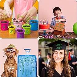 Llewyn 730 Pieces 10 Sheets Letter Stickers,Self