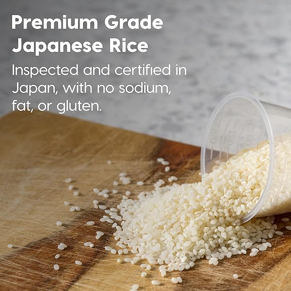IRIS ULTRA PREMIUM JAPANESE SHORT GRAIN WHITE STICKY SUSHI RICE, NANATSUBOSHI, DRIED UNCOOKED RICE, GLUTEN FREE, VEGAN, LOW FAT, PRODUCT OF JAPAN, 3.3 LB (5-PACK, 300G)