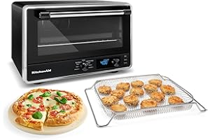 KitchenAid® Digital Countertop Oven with Air Fry & Pizza Stone, KCO128BM, Black Matte