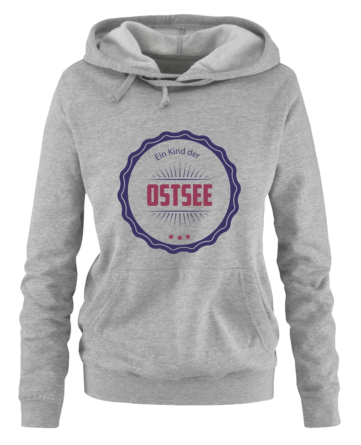 Comedy Shirts - Ein Kind der Ostsee - Damen Hoodie - Kapuze ...