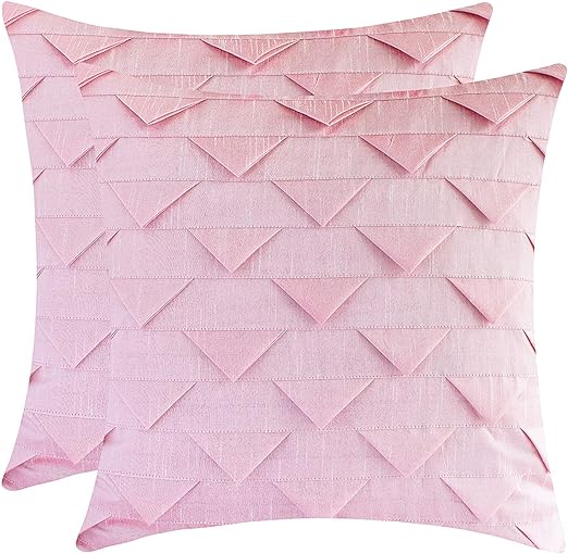 Amazon Com The White Petals Baby Pink Throw Pillow Covers