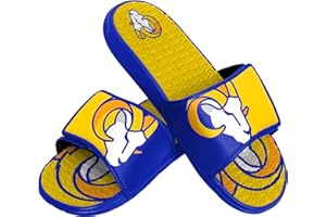 FOCO mens NFL Team Logo Athletic Sport Shower Flip Flop Sandals Gel Slides