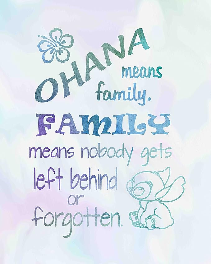Simply Remarkable Lilo and Stitch Ohana Means Family Inspired by