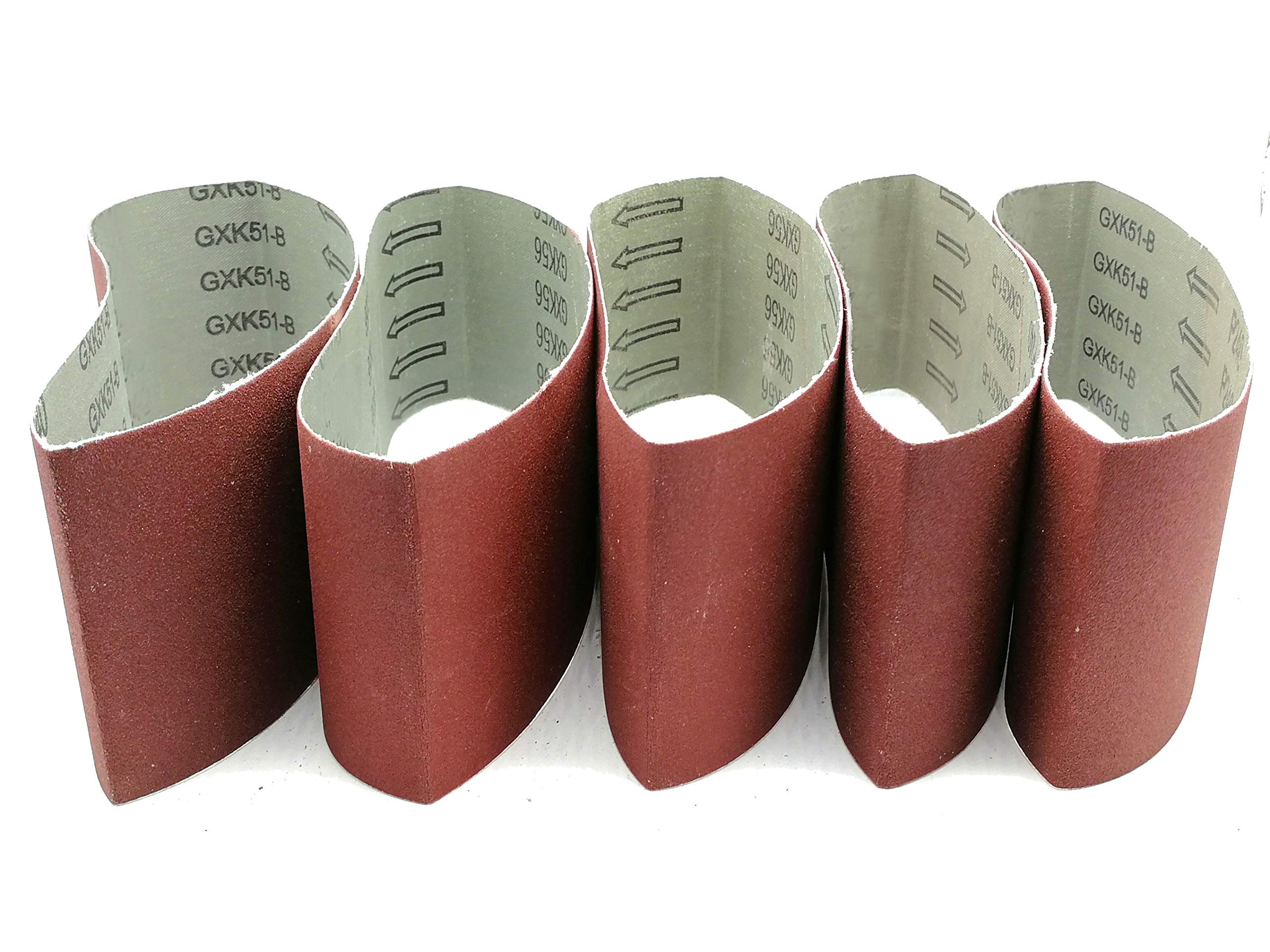 3 Inch x 21 Inch Sanding Belts, 320/400/600/800/1000 Grits, Belt Sander Tool for Woodworking, Metal Polishing, 5 Pack Aluminum Oxide Sanding Belt
