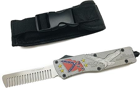 Amazon 飛び出しナイフならぬ飛び出す櫛 フルオートマチックコーム Otfナイフのアクションを体感可能 全金属製 ポーチ付き Tf Cb001 Tac Force 櫛 コーム 通販