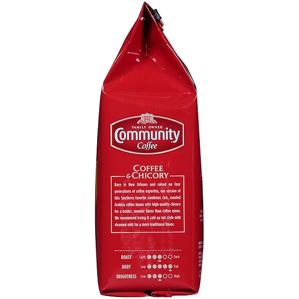 COMMUNITY COFFEE, COFFEE AND CHICORY, 12-OUNCE BAGS (PACK OF 3)